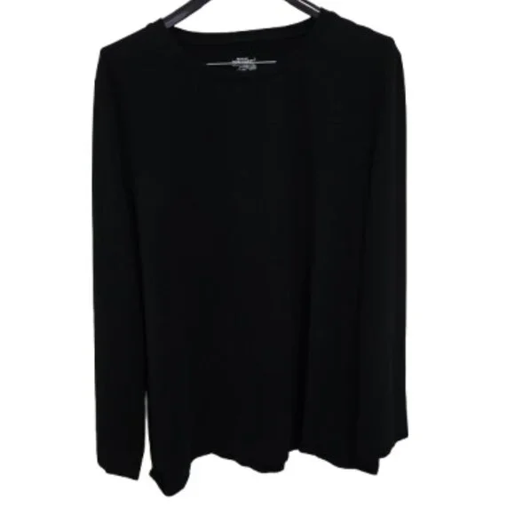 GNW 3X Black Knit Long Sleeve Tunic Top - Picture 3 of 6